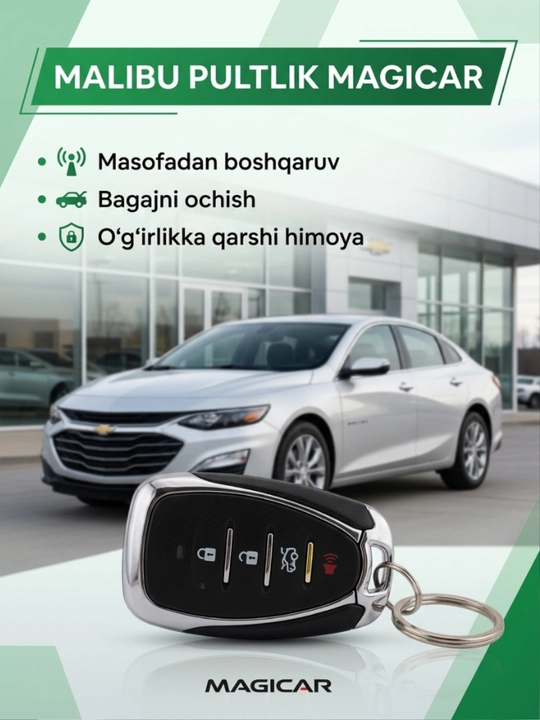 MAGICAR Malibu pulti avtomobil signalizatsiya tizimi eshiklarni masofadan qulflash ochish