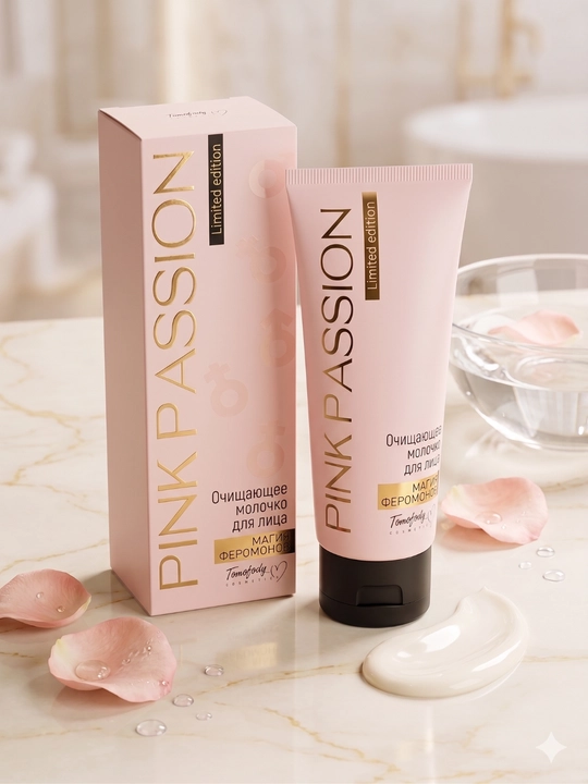 Очищающее молочко для лица Tomofody Pink Passion, с феромонами