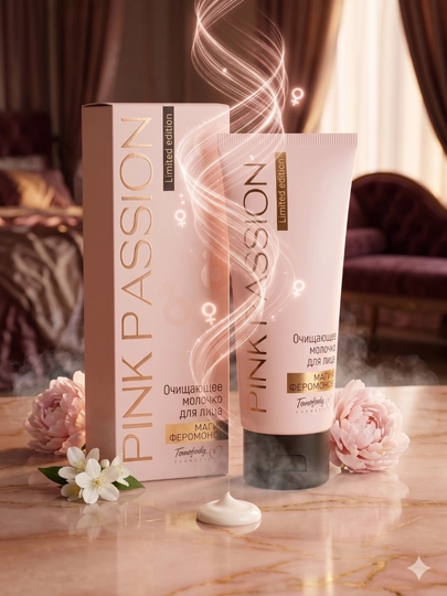 Очищающее молочко для лица Tomofody Pink Passion, с феромонами