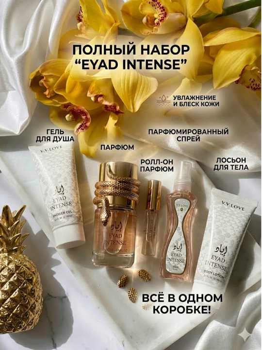Подарочный набор для женщин, парфюмерия + набор для ухода