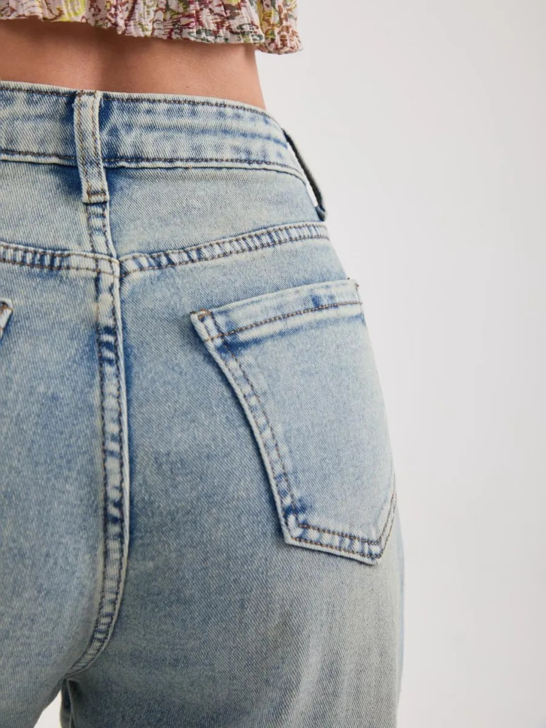 Ayollar baggy jinsi oversize Y2K, keng jinsi baland bel, moda keng shim paxta