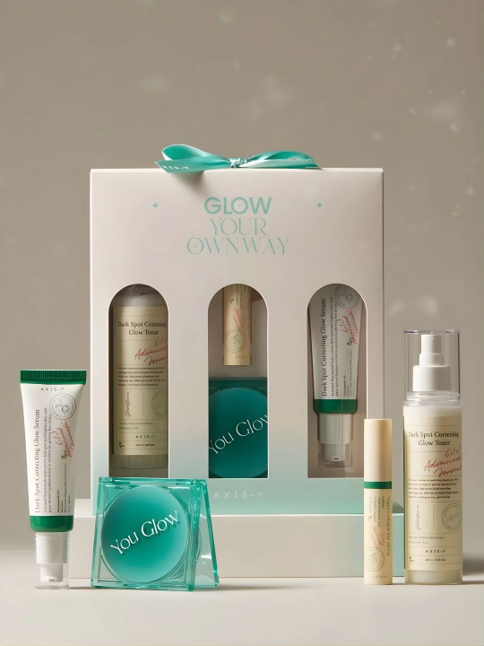 AXIS-Y Glow Your Own Way Set – набор для сияния и увлажнения кожи 4 в 1