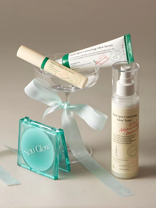 AXIS-Y Glow Your Own Way Set – набор для сияния и увлажнения кожи 4 в 1