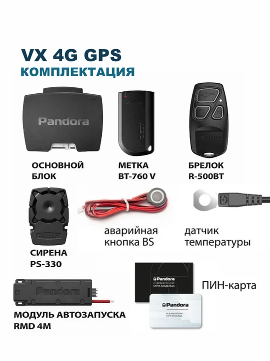 Автосигнализация Pandora VX-4G GPS V3