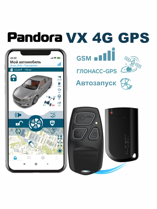 Автосигнализация Pandora VX-4G GPS V3