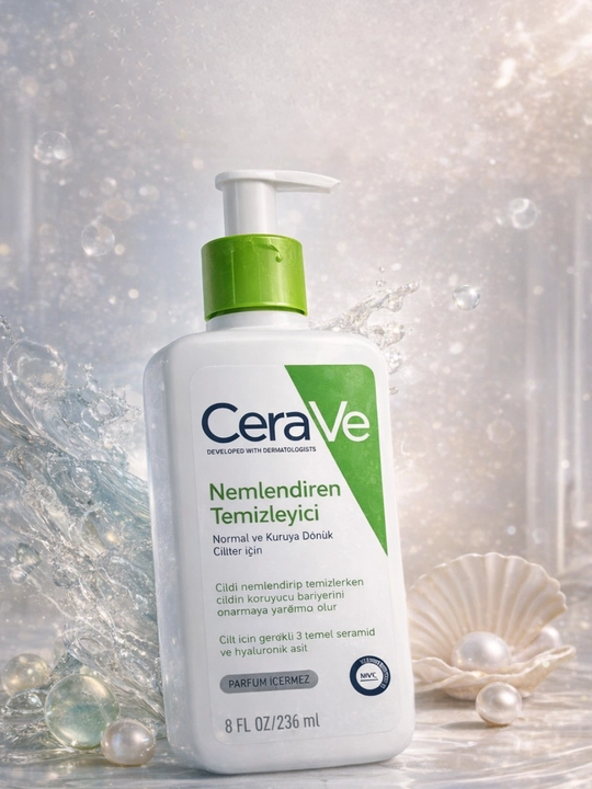 CeraVe Moisturizing Cleanser, гель для лица и тела, для сухой и чувствительной кожи