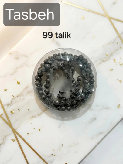 Мусульманские чётки с запахом, 99 бусин — 8799-XIDLITASBEX-ТЕМНСЕР