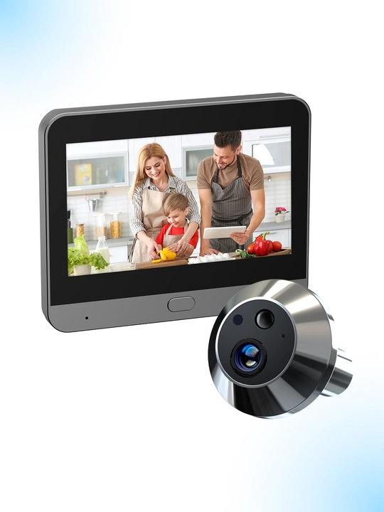 NOVA RH-PD10 Eshik teshigi Wi-Fi, 3 MP kamera, xonadonlar uchun videokuzatuv tizimi