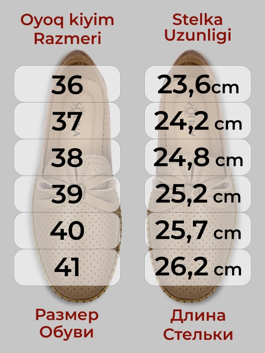 Ayollar uchun yoz - kuz mokasinlari, loferlar, tabiiy charm va zamsh, 36–41