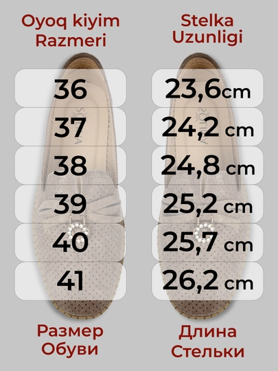 Ayollar uchun yoz - kuz mokasinlari, loferlar, tabiiy charm va zamsh, 36–41