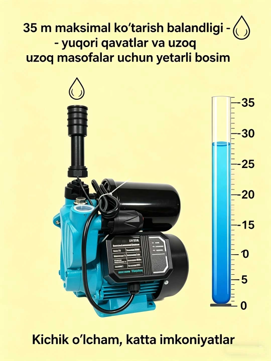 Водяной насос автомат, сухая зашита, 100% медный LW -370А