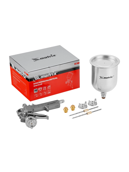 Kraskopult MTX, pnevmatik, idish 1 litr, sopl diametri 1.2, 1.5 va 1.8 mm, 573159