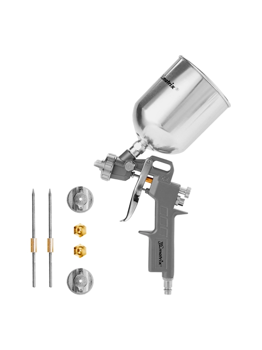 Kraskopult MTX, pnevmatik, idish 1 litr, sopl diametri 1.2, 1.5 va 1.8 mm, 573159
