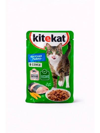 Kitekat вкусная рыбка в соусе