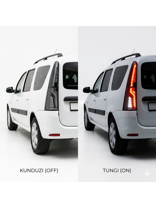 Задние фонари для Lada Largus в стиле Volvo, светодиодный LED тюнинг комплект, 4 шт