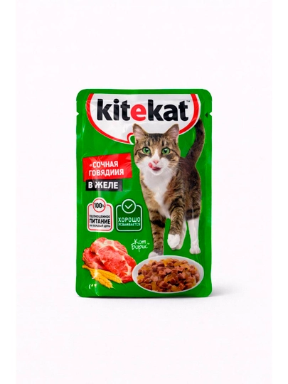 Kitekat говядина в желе