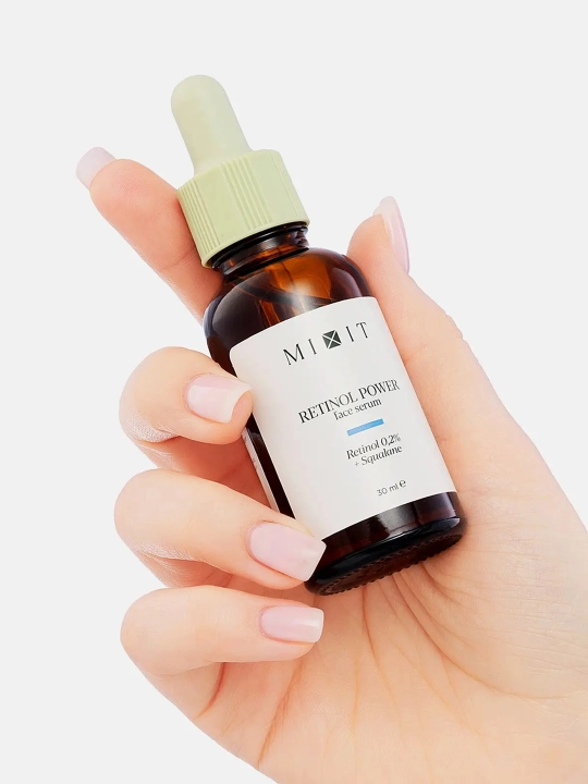 MIXIT Yuz uchun tungi yangilovchi zardob, Retinol, 30 ml