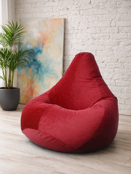 Кресло мешок "XXL" Beanbag - бинбег из мебельного велюра