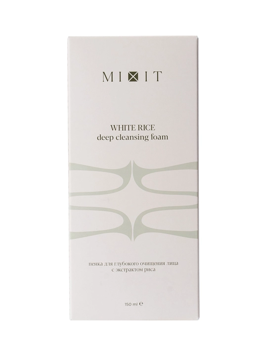 MIXIT Guruch ekstrakti bilan yuzni chuqur tozalovchi penka, 150 ml