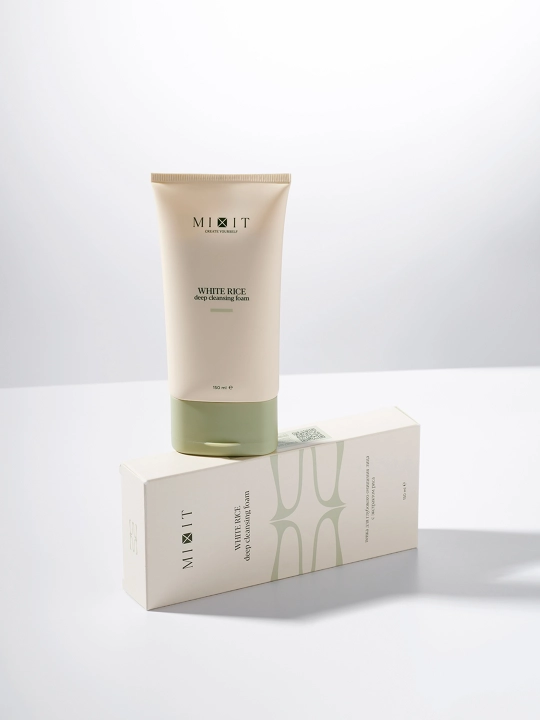 MIXIT Guruch ekstrakti bilan yuzni chuqur tozalovchi penka, 150 ml