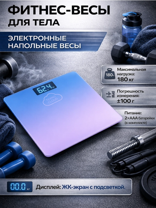 Tarozi, elektron pol tarozi, fitnes tarozi, tana uchun, uy uchun, 180 kg - 