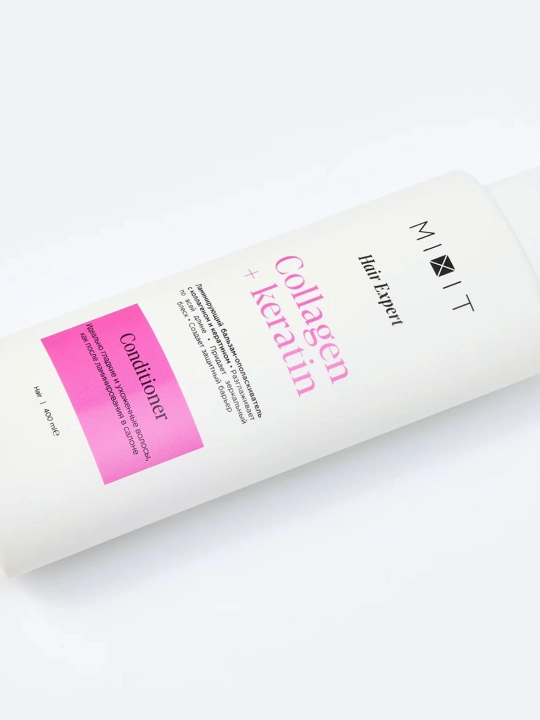 MIXIT Kollagen va keratin bilan laminatsiya qiluvchi balzam-konditsioner 400 ml