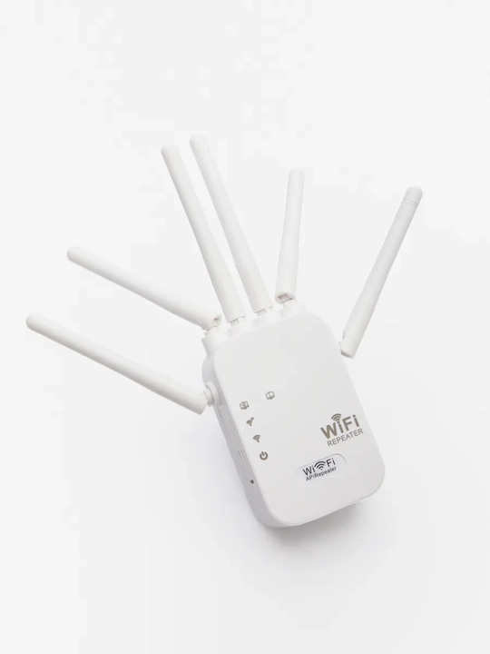 2.4 GHz WiFi kuchaytirgich, 300 Mbit/s repiter, 6 antennali, uy uchun