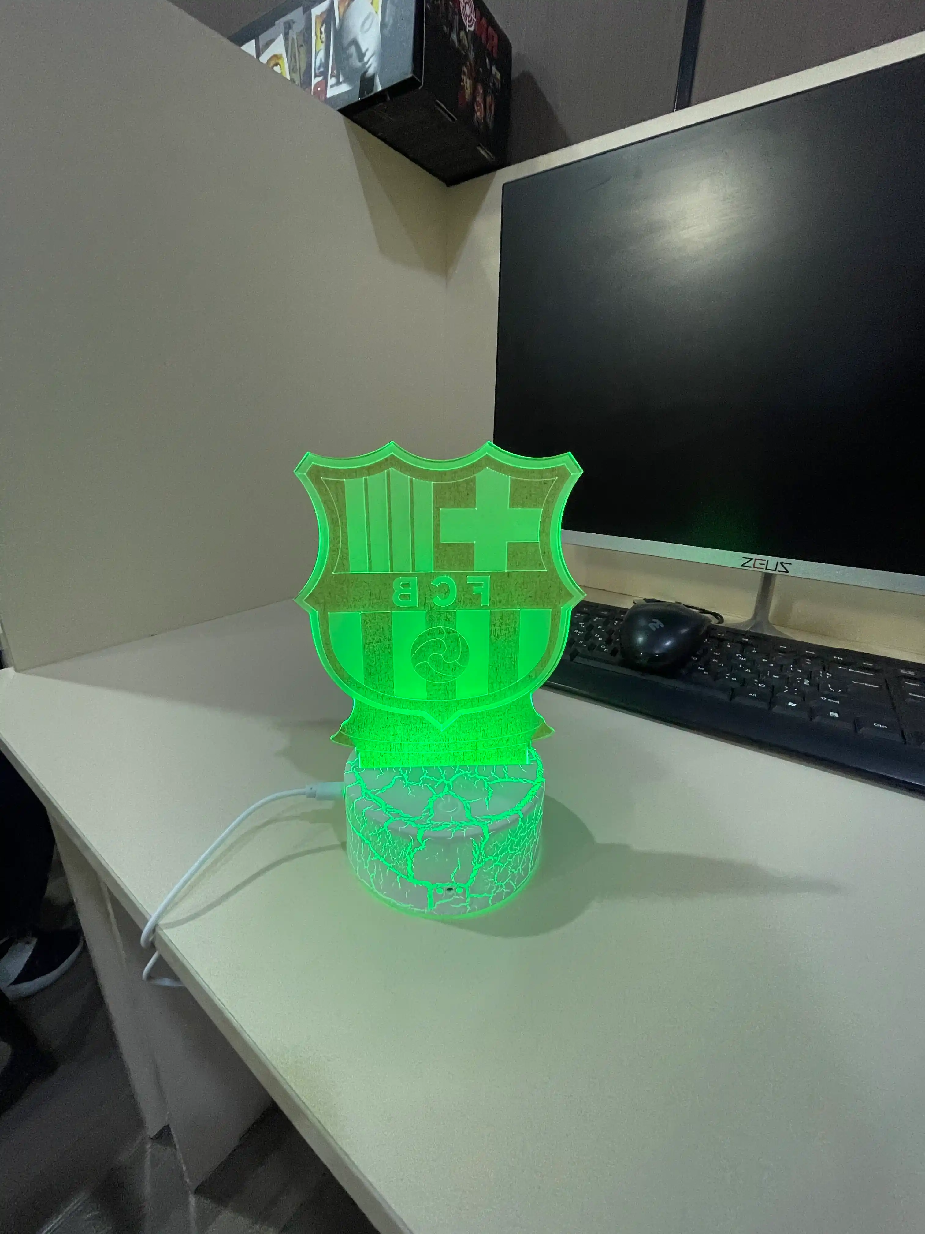 Ночник 3D , светильник ,  сенсорный светодиодный USB , 16 цветный пульт