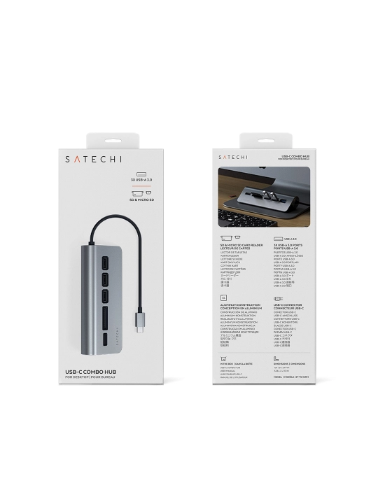 Ko‘p portli USB Hub Satechi, perexodnik, Type C, USB 3.0 5Gbps