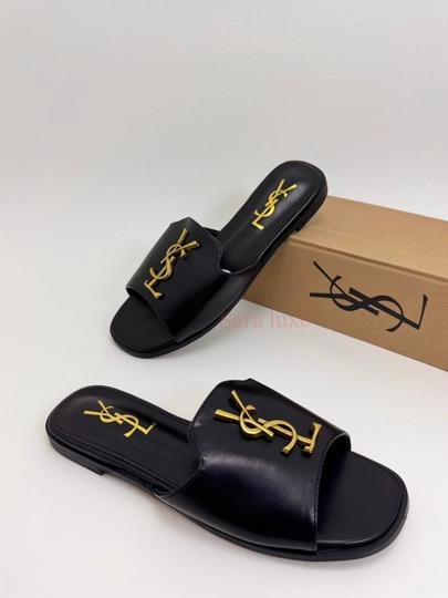 Женские шлепанцы, стиль и комфорт — SARVAR7-YSL-ЧЕРН-39