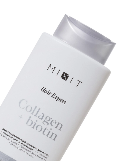 MIXIT soch uchun tiklovchi shampun, kollagen va biotin bilan, 400 ml