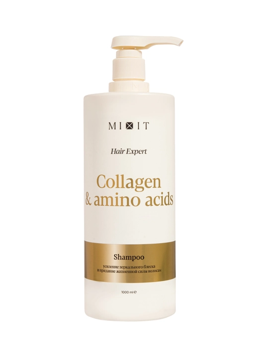 MIXIT Шампунь для волос Collagen & Amino Acids питание 1000 мл
