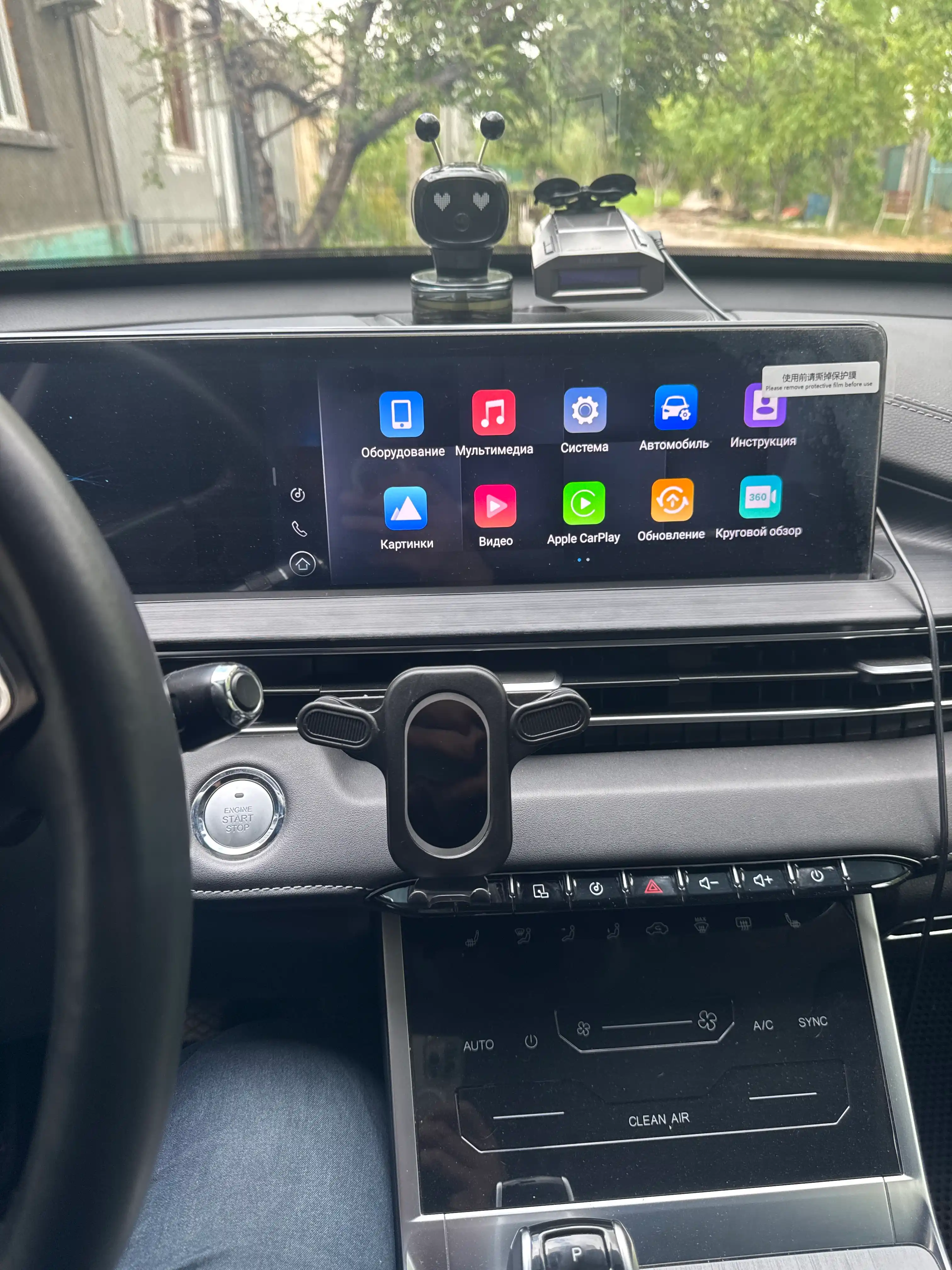 Universal avtomobil ushlagichi (BH76), telefon uchun havo kanali stendi, silikon qoplamali
