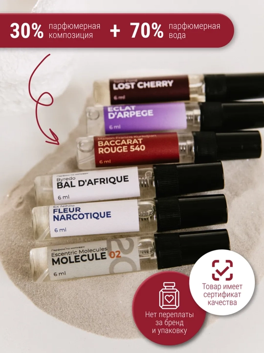 Ayollar uchun atirlar to'plami, BACCARAT NARCOTIQUE LOST CHERRY MOLECULE ECLAT BAL