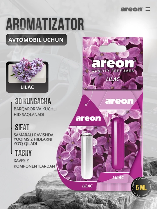 Освежитель для машины Areon Mon Liquid, ароматизатор, диффузор для авто, 5 мл