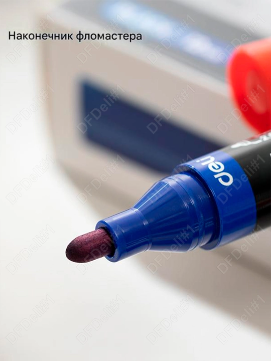 Permanent marker (ko'k) EU216-BL Deli, 216-BL-EU
