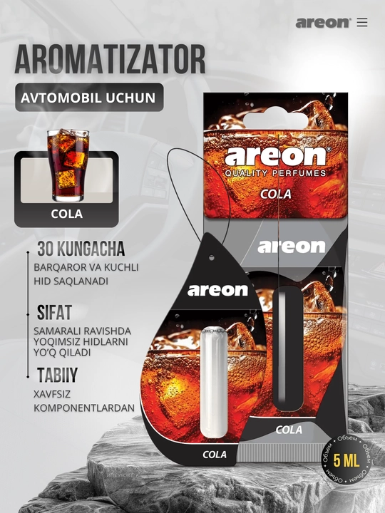 Освежитель для машины Areon Mon Liquid, ароматизатор, диффузор для авто, 5 мл