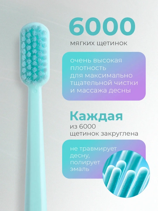 Revyline SM 6000 Smart yumshoq tish cho‘tkasi, tish va milklarni tozalash uchun