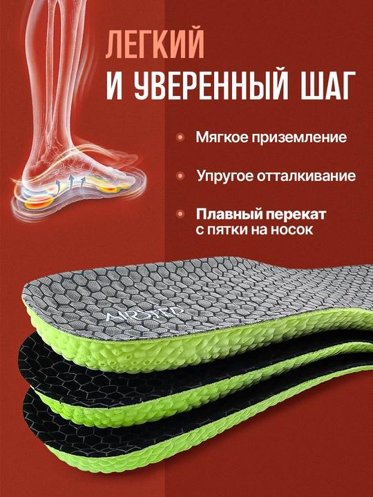 Стельки для обуви AIRSTEP спортивные стельки для кроссовок и повседневной обуви