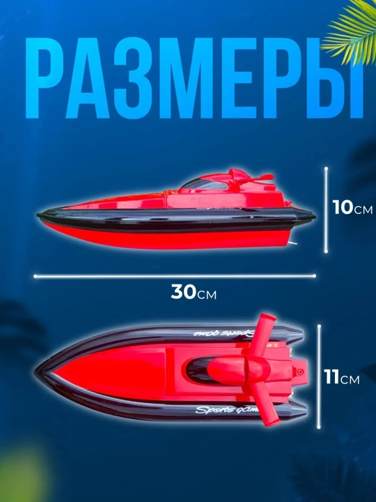 Скоростной катер на пульте управления радиоуправляемая лодка