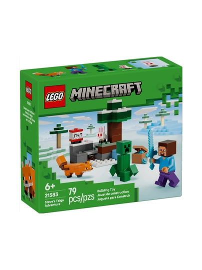 Конструктор LEGO Minecraft Приключения Стива в тайге 21583, 79 деталей — KASPI-21583