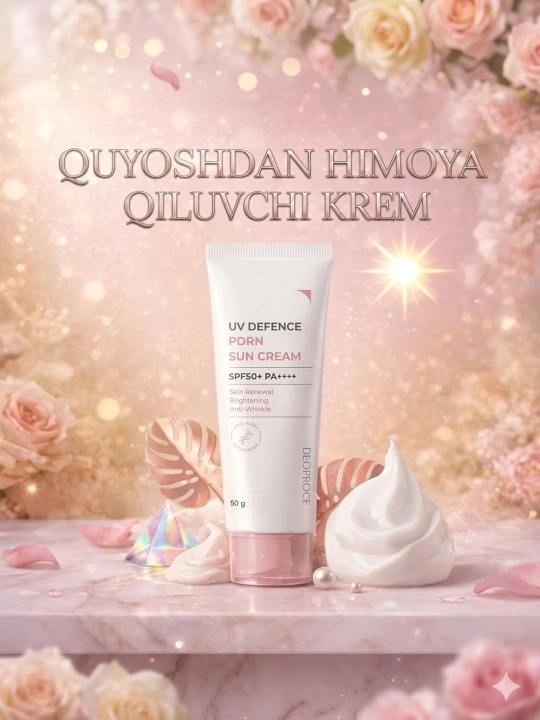 DeoProce UV Defense PDRN quyoshdan himoya kremi 50g