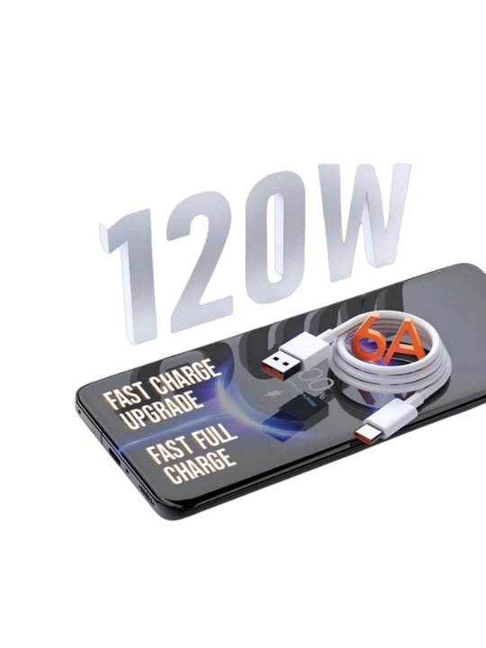 Xiaomi 120W tez quvvatlash, adapter va 6A Type-C kabeli