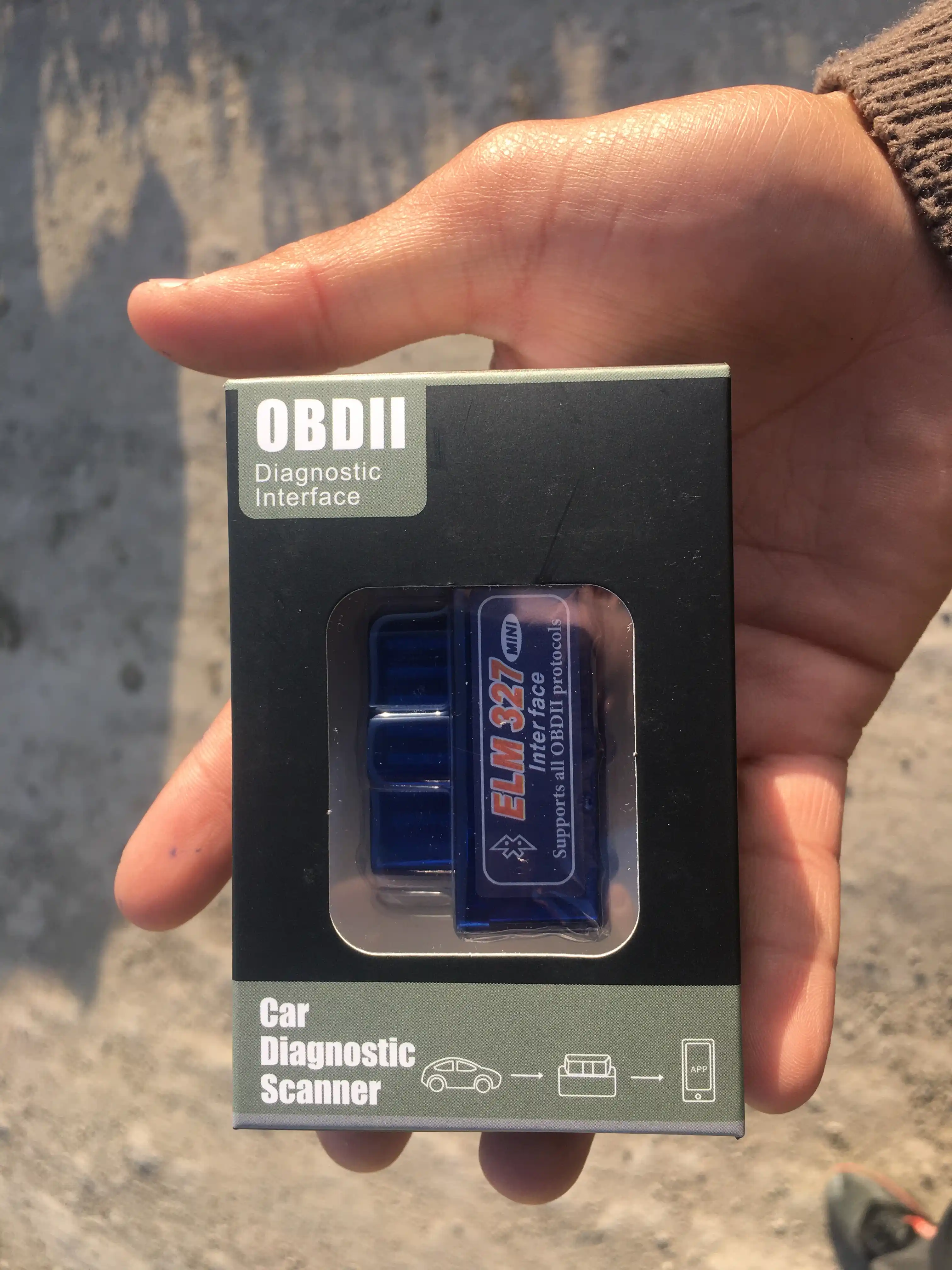 Avtodiagnostik xatolik skaneri ELM327 OBD2 V2.1, Android, Bluetooth