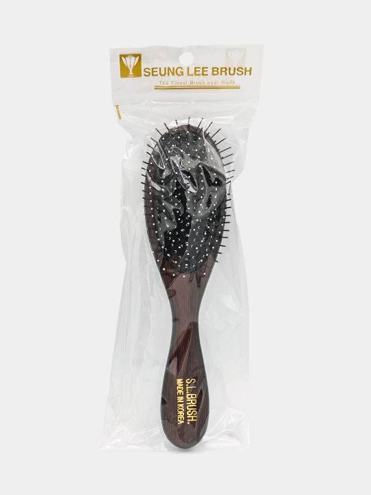 Koreyscha soch massaj tarog‘i, metall tishli Seung Lee Brush, o‘rtacha