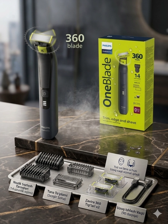 Trimmer Philips OneBlade Pro 360 QP6542/15 - 