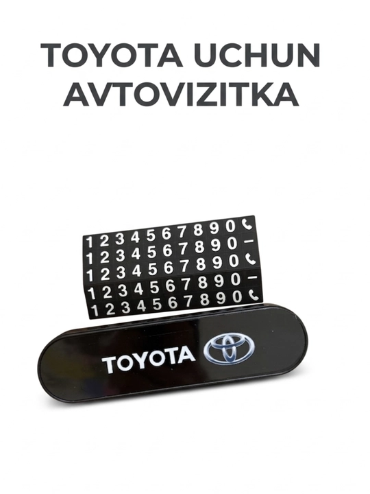 Avtovizitka – avtomobil uchun vizitka ushlagich, telefon raqam yozish kartasi - 