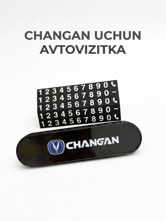 Avtovizitka – avtomobil uchun vizitka ushlagich, telefon raqam yozish kartasi - 