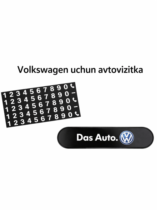 Avtovizitka – avtomobil uchun vizitka ushlagich, telefon raqam yozish kartasi - 