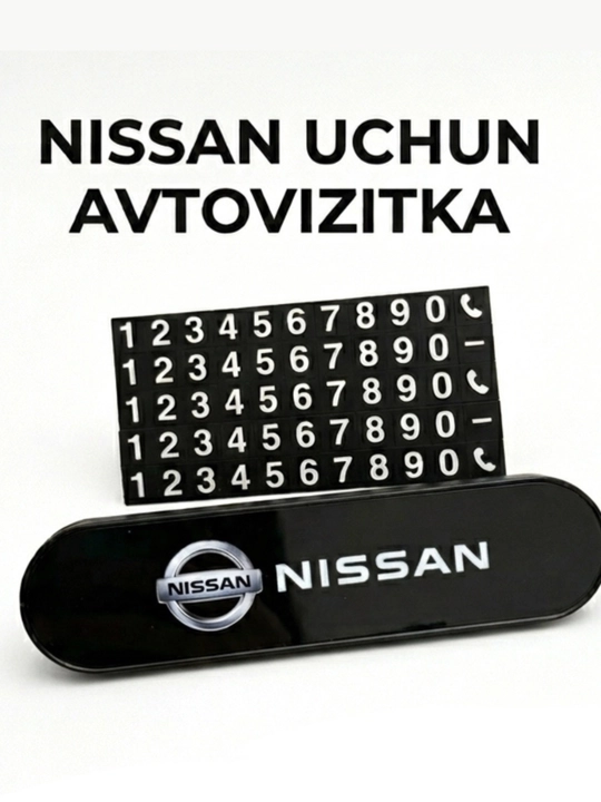 Avtovizitka – avtomobil uchun vizitka ushlagich, telefon raqam yozish kartasi - 